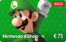 Nintendo eShop Kaart 75 euro Tegoed product image